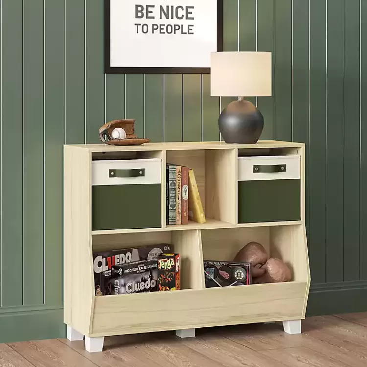 Light Woodgrain Multi Cubby Organizer Bookshelf>Kirklands Home Flash Sale