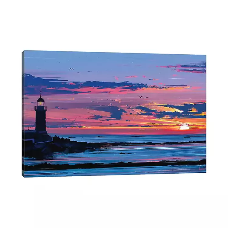 Lighthouse Coastal Canvas Art Print>Kirklands Home New