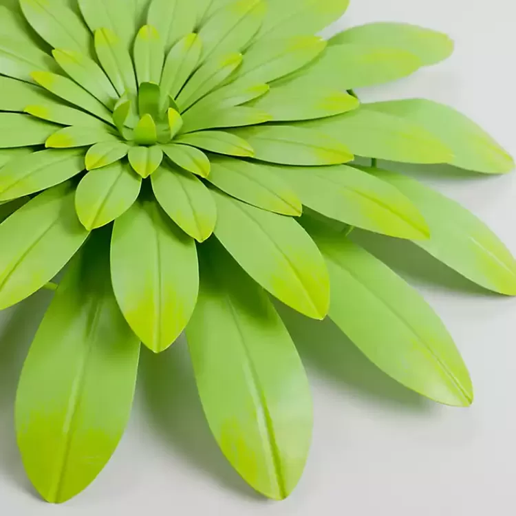 Lime Metal Flower Outdoor Wall Plaque>Kirklands Home Cheap