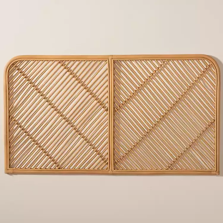 linear_rattan_wall_mounted_queen_headboard_5.webp Linear Rat Wall Mounted Queen Headboard>Kirklands Home Online
