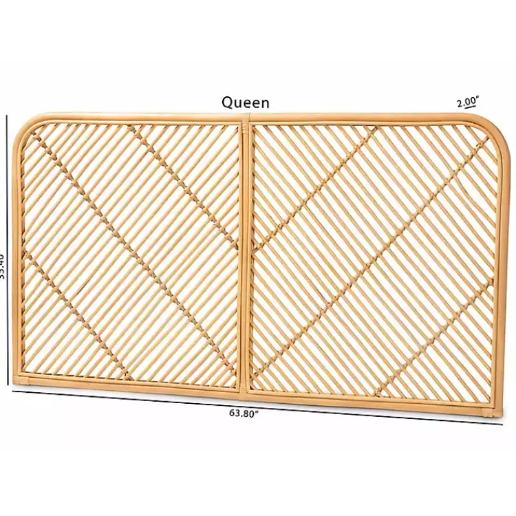 linear_rattan_wall_mounted_queen_headboard_6.webp Linear Rat Wall Mounted Queen Headboard>Kirklands Home Online