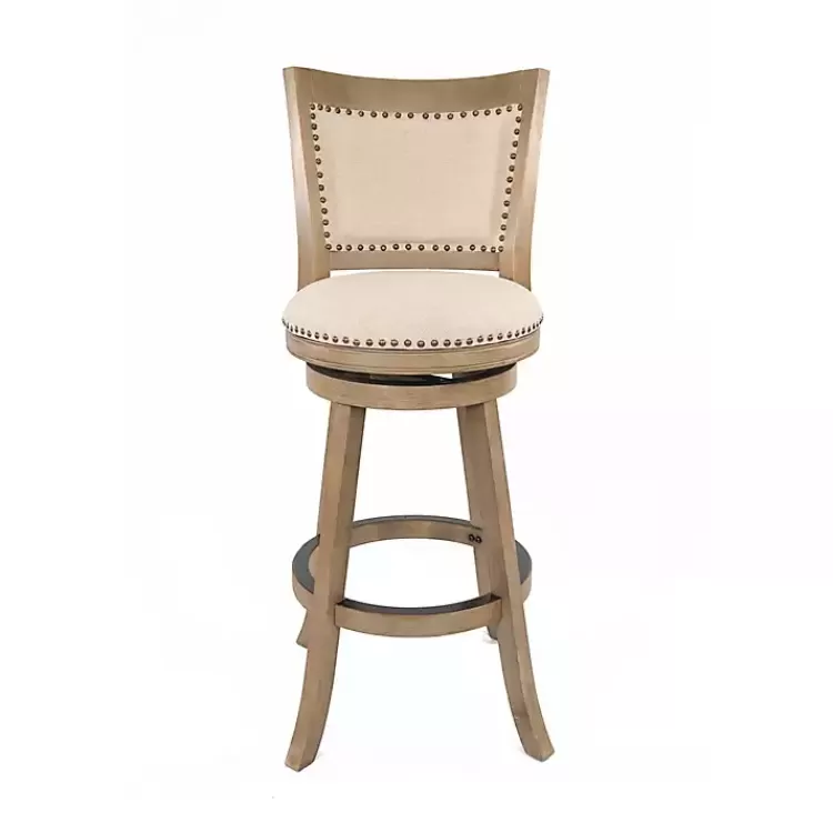 linen_and_driftwood_nailhead_swivel_bar_stool_2.webp Linen and Driftwood Nailhead Swivel Bar Stool>Kirklands Home Store