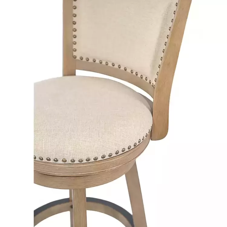 linen_and_driftwood_nailhead_swivel_bar_stool_3.webp Linen and Driftwood Nailhead Swivel Bar Stool>Kirklands Home Store