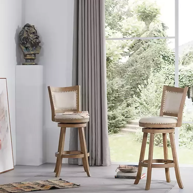 linen_and_driftwood_nailhead_swivel_bar_stool_4.webp Linen and Driftwood Nailhead Swivel Bar Stool>Kirklands Home Store