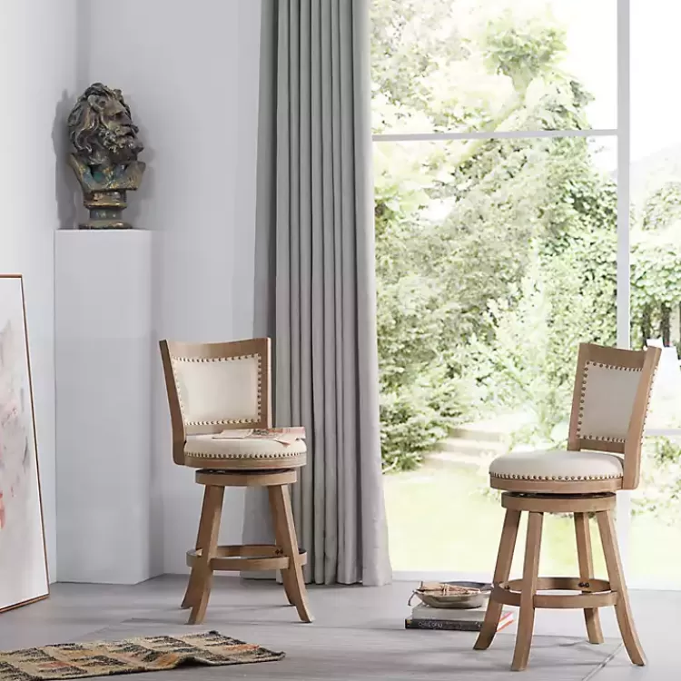 linen_and_driftwood_nailhead_swivel_counter_stool_3.webp Linen and Driftwood Nailhead Swivel Counter Stool>Kirklands Home Clearance
