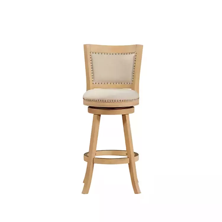 linen_and_wood_nailhead_swivel_bar_stool_2.webp Linen and Wood Nailhead Swivel Bar Stool>Kirklands Home New