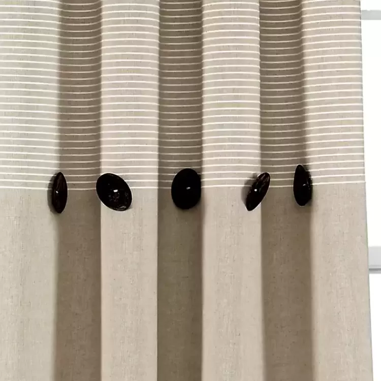 linen_button_and_stripe_curtain_panel_set__in_2.webp Linen Button and Stripe Curtain Panel Set, 84 in.>Kirklands Home Store
