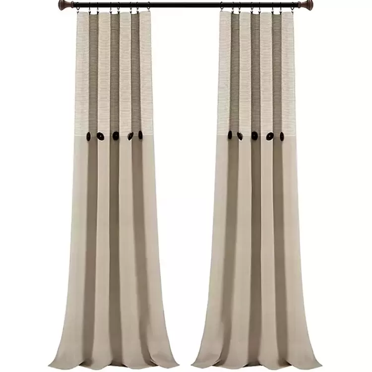 linen_button_and_stripe_curtain_panel_set__in_5.webp Linen Button and Stripe Curtain Panel Set, 84 in.>Kirklands Home Store