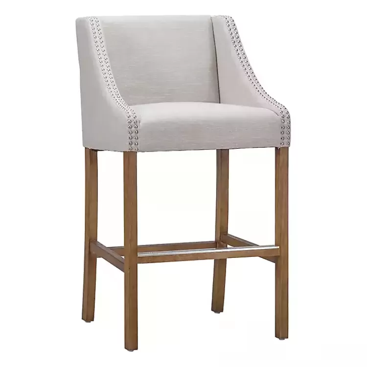 Linen Castaic Barstool>Kirklands Home Hot