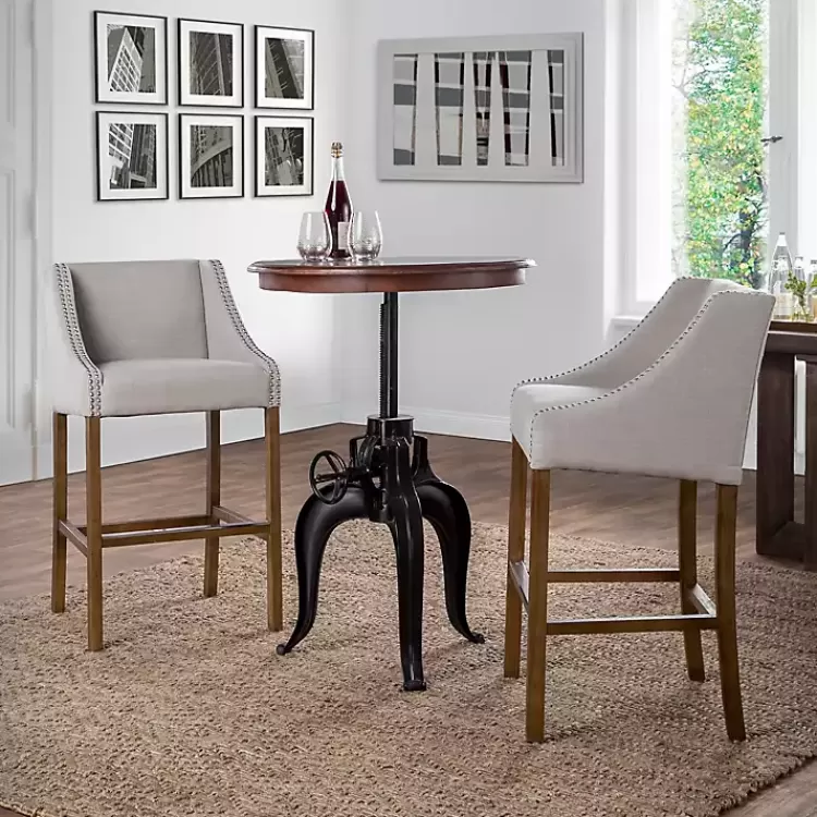 Linen Castaic Barstool>Kirklands Home Hot