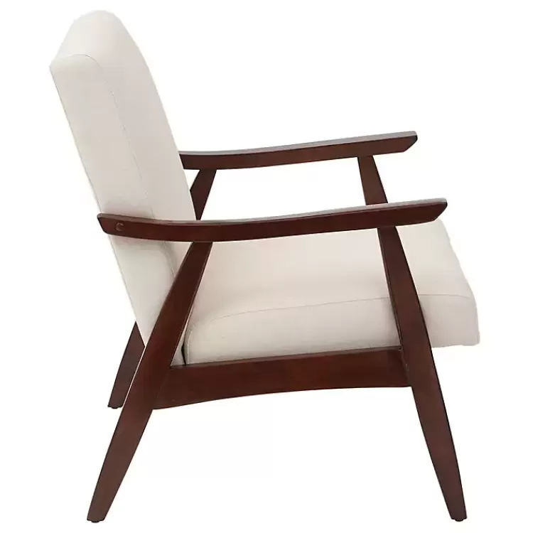 Linen Mid-Century Desmond Accent Chair>Kirklands Home Outlet