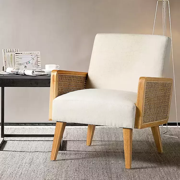 Linen Upholstered Accent Chair>Kirklands Home Clearance