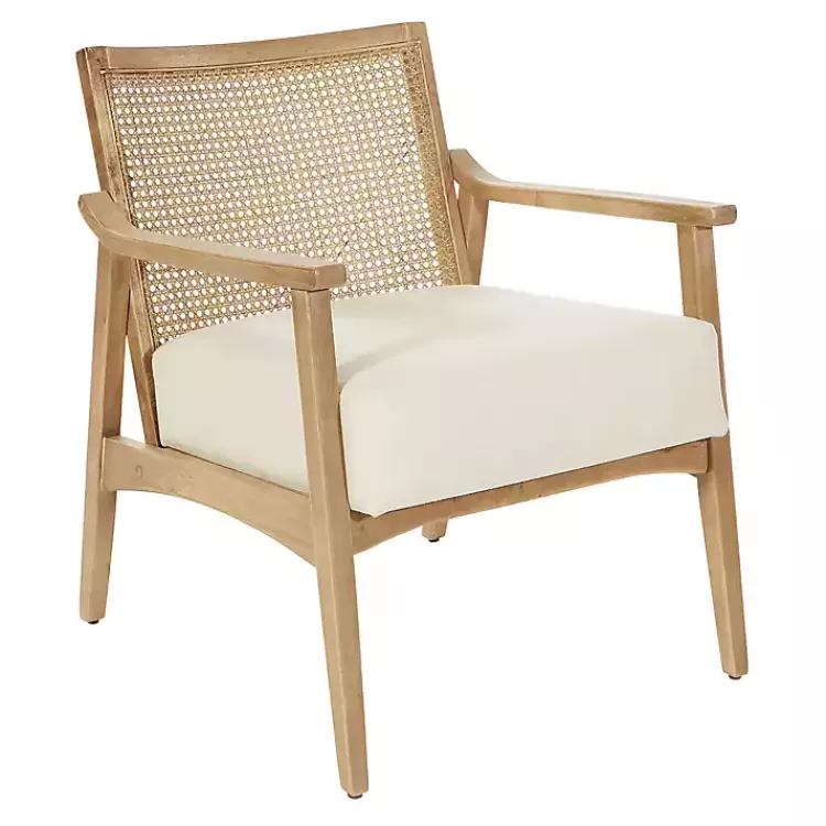 Linen Wash Cane Back Alina Armchair>Kirklands Home Sale