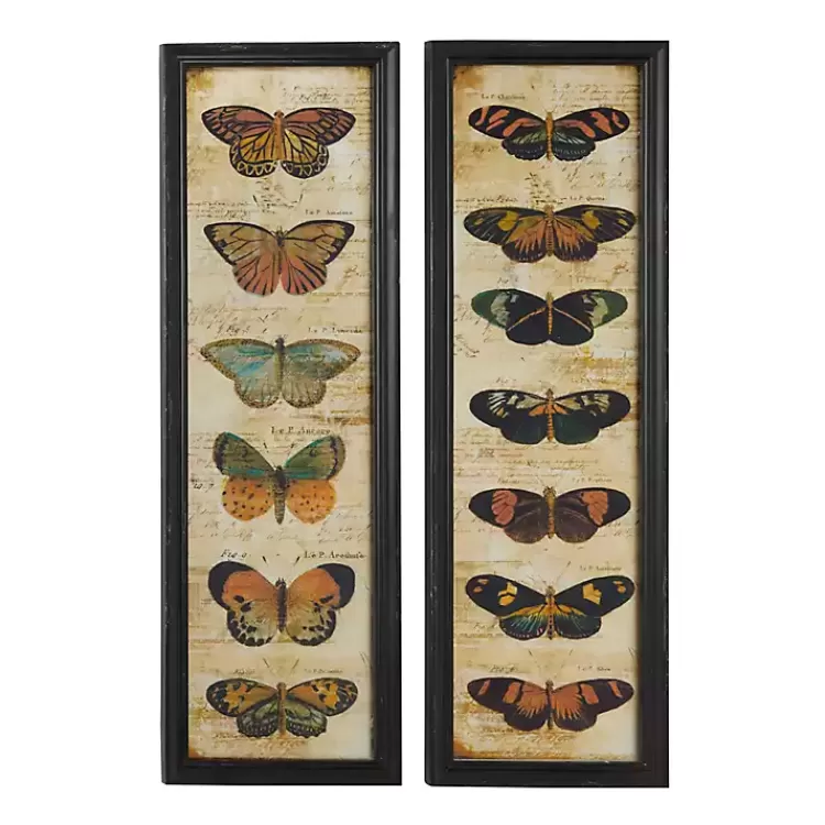 Literary Butterflies Framed Art Prints, Set of 2>Kirklands Home Discount