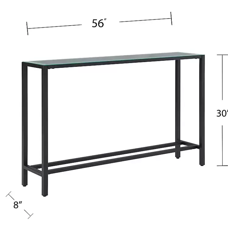 Long Metal Mirrored Top Console Table>Kirklands Home Best Sale