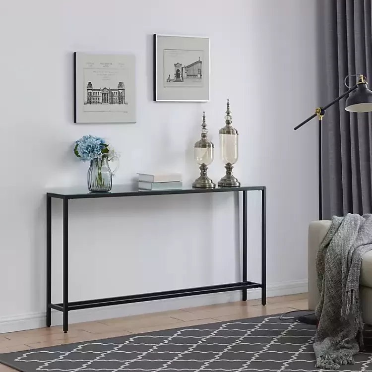long_black_metal_mirrored_top_console_table_3.webp Long Metal Mirrored Top Console Table>Kirklands Home Best Sale