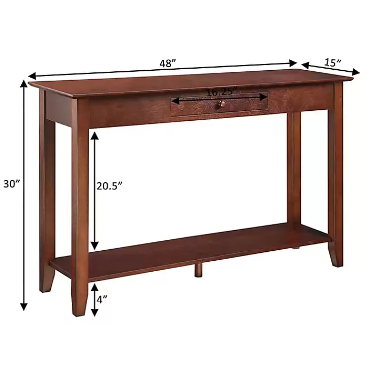 long_brown_single_drawer_console_table_3.webp Long Single Drawer Console Table>Kirklands Home Cheap