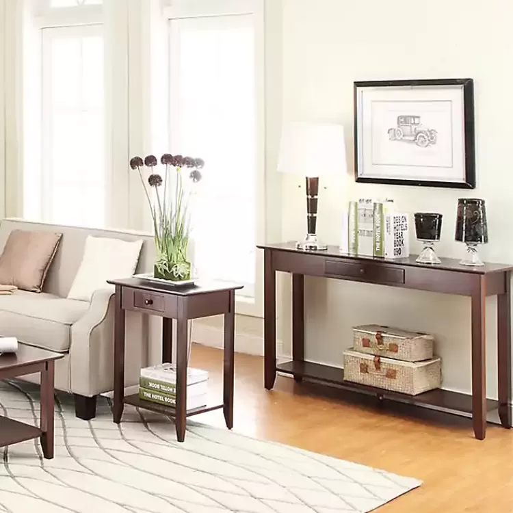 long_brown_single_drawer_console_table_4.webp Long Single Drawer Console Table>Kirklands Home Cheap