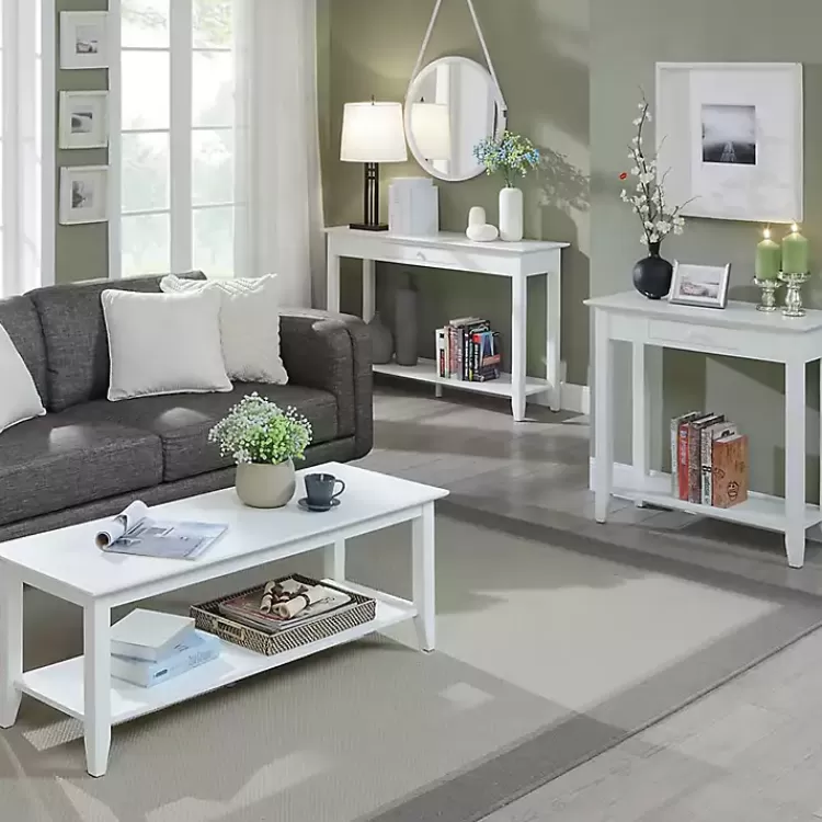 long_white_single_drawer_console_table_4.webp Long Single Drawer Console Table>Kirklands Home Best Sale