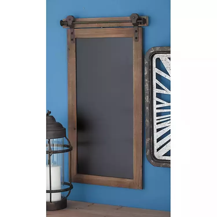 Long Wood and Metal Frame Chalkboard>Kirklands Home Cheap