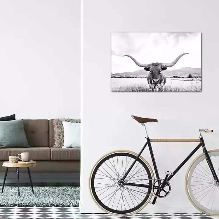 longhorn_giclee_canvas_art_print_2.webp Longhorn Giclee Canvas Art Print>Kirklands Home Outlet