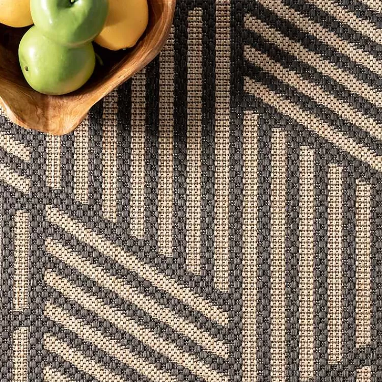 lori_dark_gray_modern_geometric_outdoor_rug_x_3-1.webp Lori Dark Gray Modern Geometric Outdoor Rug, 5x8>Kirklands Home Sale