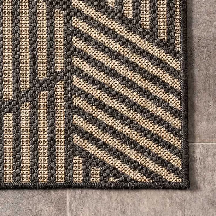lori_dark_gray_modern_geometric_outdoor_rug_x_5.webp Lori Dark Gray Modern Geometric Outdoor Rug, 8x10>Kirklands Home Fashion