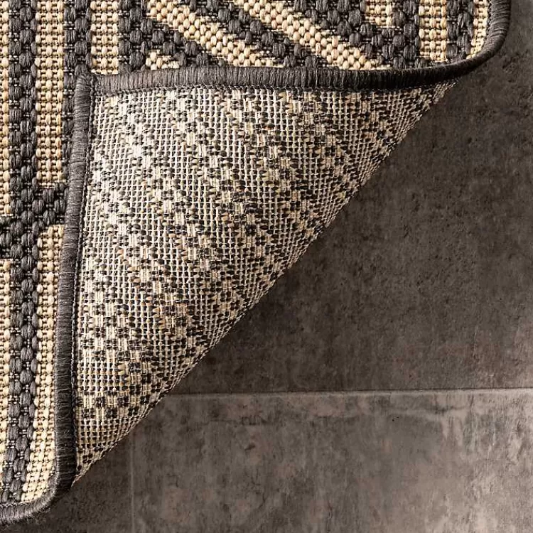 lori_dark_gray_modern_geometric_outdoor_rug_x_6.webp Lori Dark Gray Modern Geometric Outdoor Rug, 8x10>Kirklands Home Fashion