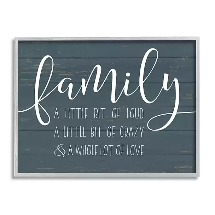 Loud Family Framed Giclee Canvas Art Print>Kirklands Home Clearance