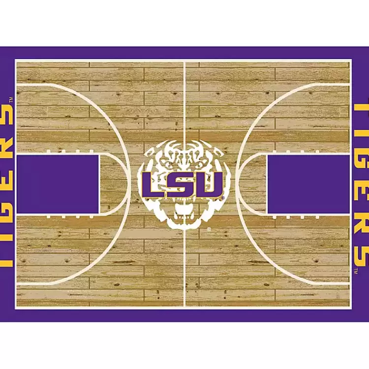 Louisiana State University Courtside Area Rug, 4x6>Kirklands Home Outlet