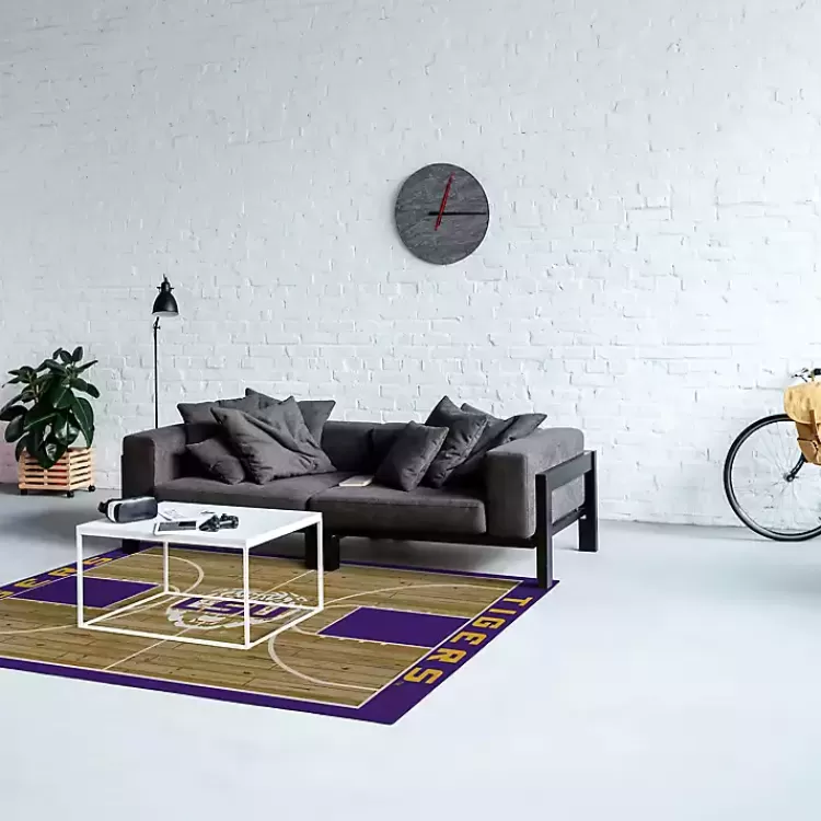 Louisiana State University Courtside Area Rug, 4x6>Kirklands Home Outlet