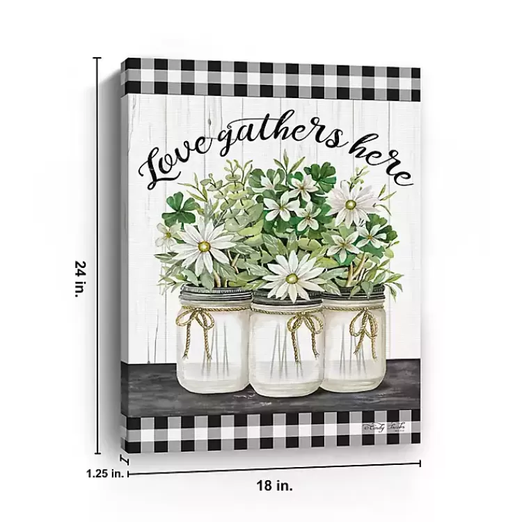Love Gathers Here Giclee Canvas Art Print>Kirklands Home Sale