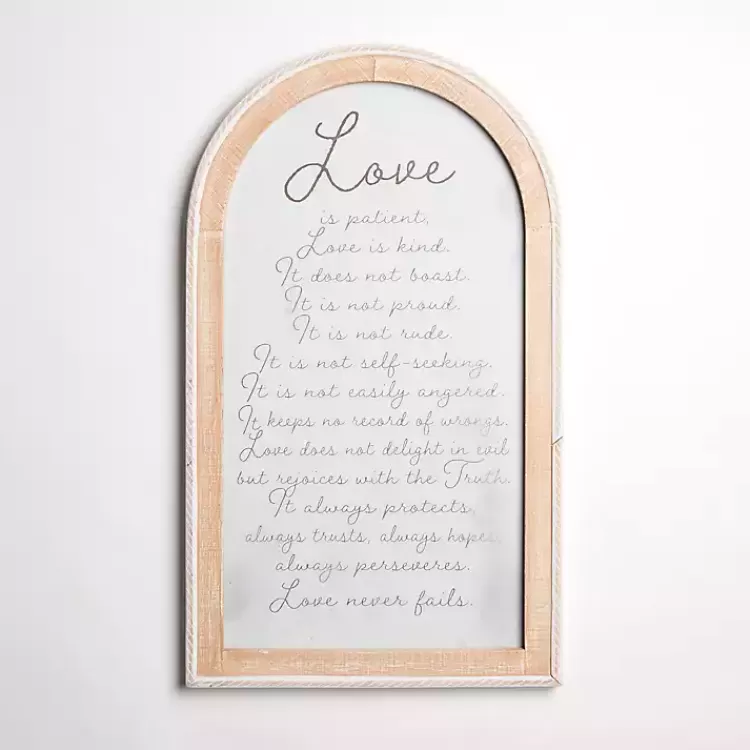 Love is Patient Arched Wall Plaque>Kirklands Home Online