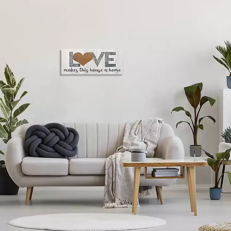 Love Makes this House a Home Canvas Wall Plaque>Kirklands Home Discount