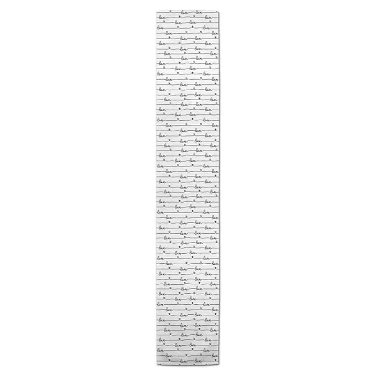love_script_pattern_table_runner__in_2.webp Love Script Pattern Table Runner, 90 in.>Kirklands Home Cheap