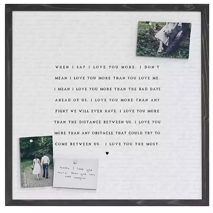 Love You Most Framed Wall Plaque>Kirklands Home Best