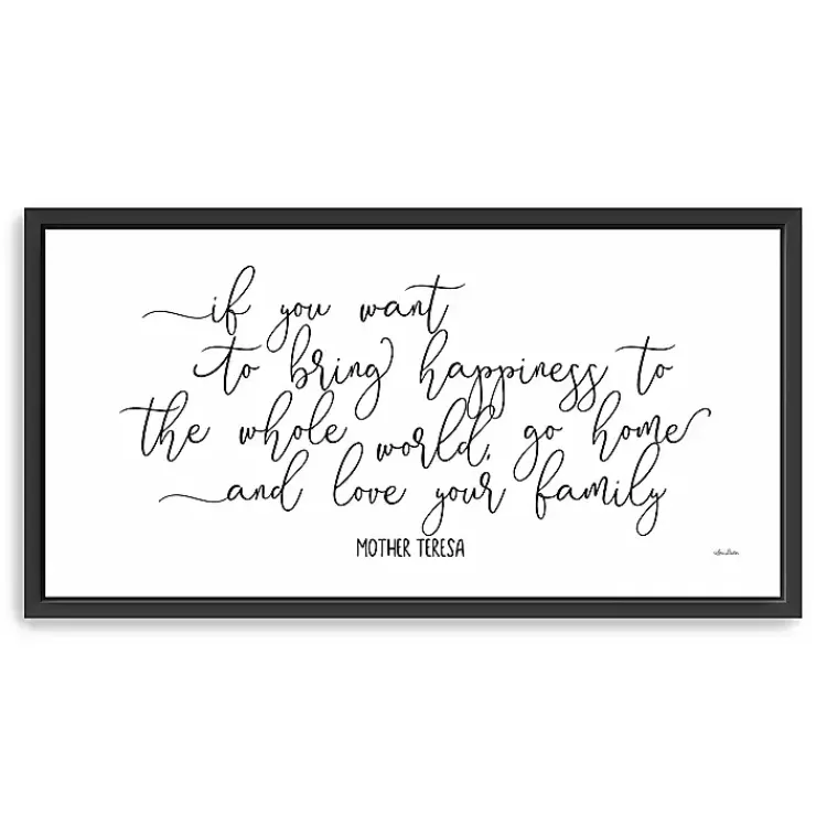 Love Your Family Framed Giclee Canvas Art Print>Kirklands Home Cheap