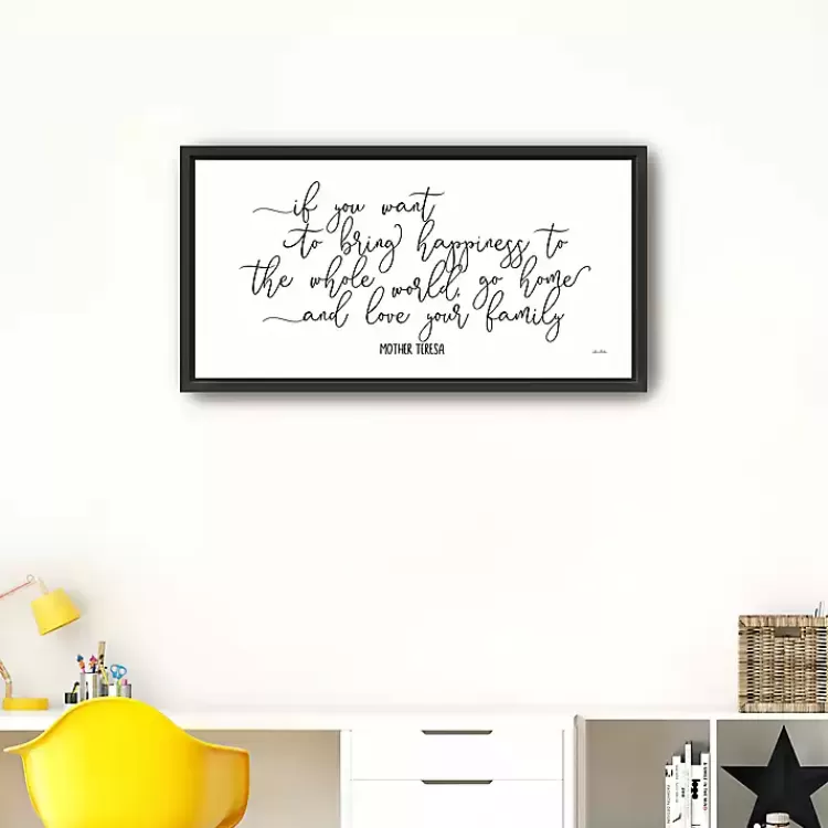 Love Your Family Framed Giclee Canvas Art Print>Kirklands Home Cheap