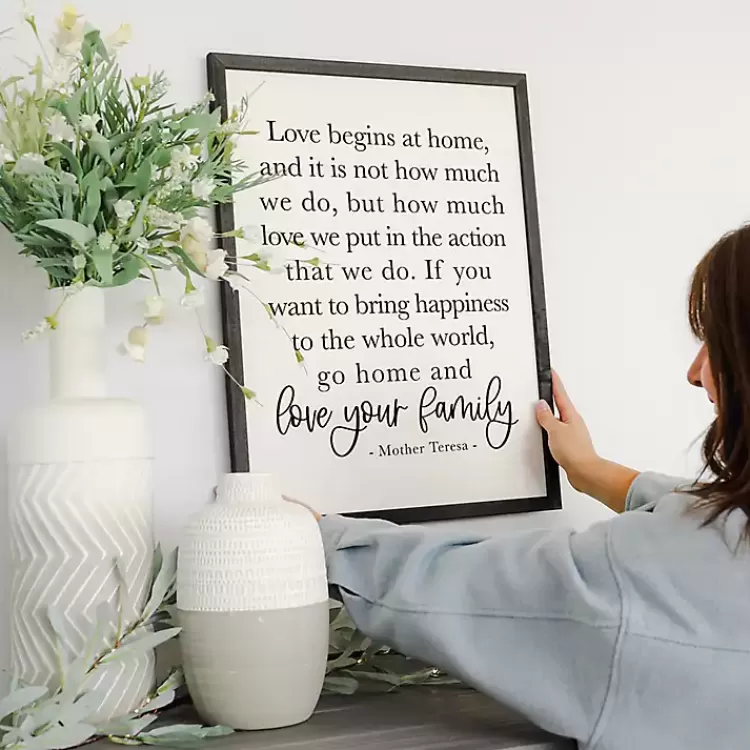 Love Your Family Framed Wall Plaque>Kirklands Home Online