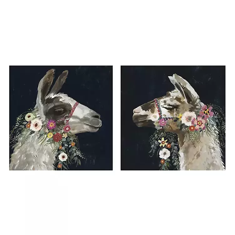 Lovely Llama Canvas Art Prints, Set of 2>Kirklands Home Fashion