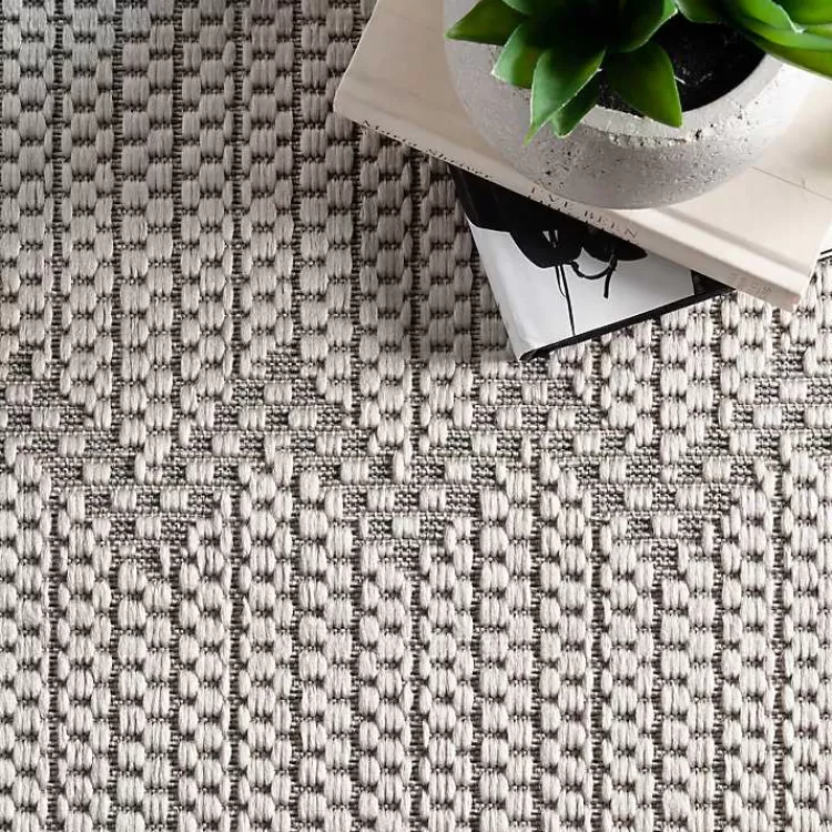 lowden_gray_tribal_outdoor_rug_x_3.webp Lowden Gray Tribal Outdoor Rug, 5x8>Kirklands Home Cheap