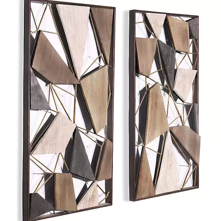 Lucas Geometric Wall Plaques, Set of 2>Kirklands Home Sale