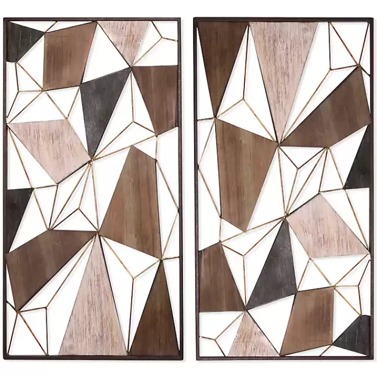 Lucas Geometric Wall Plaques, Set of 2>Kirklands Home Sale