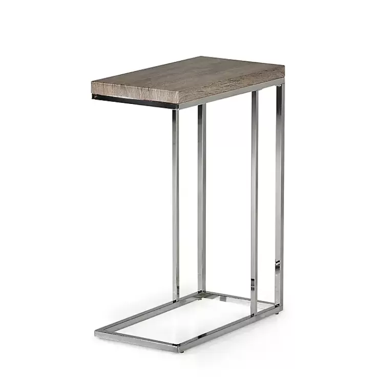 Lucia Chrome Chairside Table>Kirklands Home Outlet
