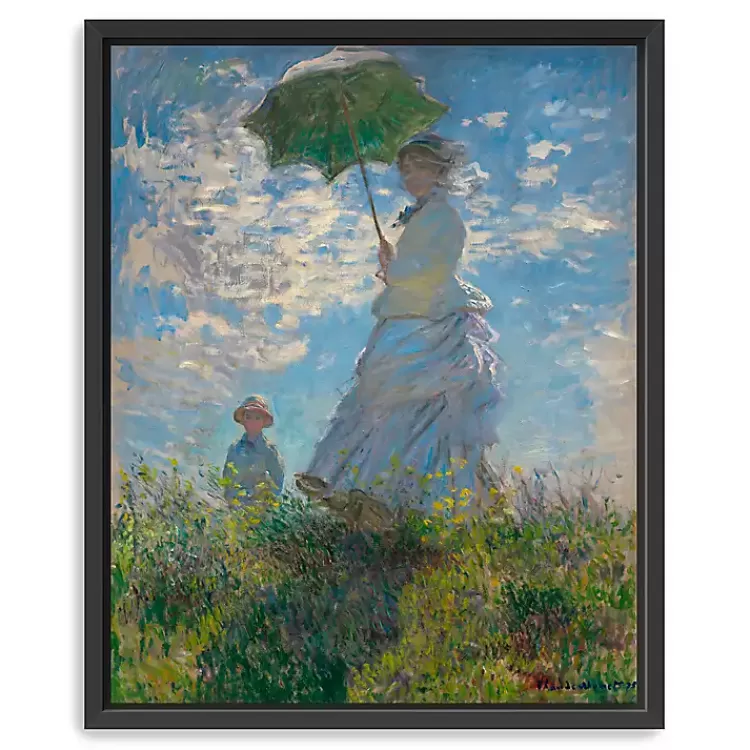 Madame Monet and Her Son Framed Canvas Art Print>Kirklands Home Shop