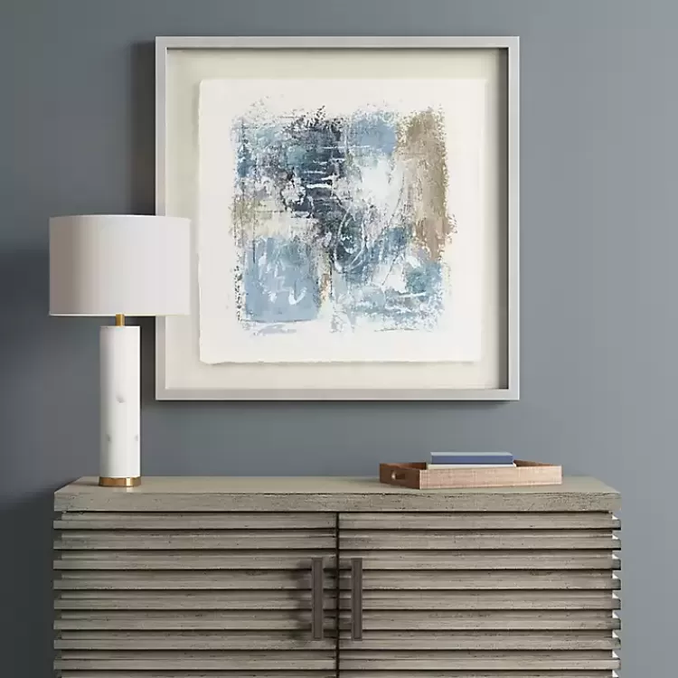 Madison Park Blue Abstract Framed Art Print>Kirklands Home New