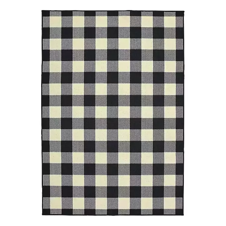 Madura Buffalo Check Outdoor Area Rug, 5x7>Kirklands Home Online
