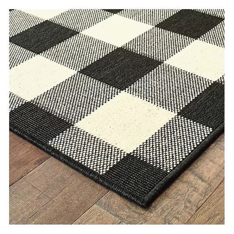 Madura Buffalo Check Outdoor Area Rug, 5x7>Kirklands Home Online