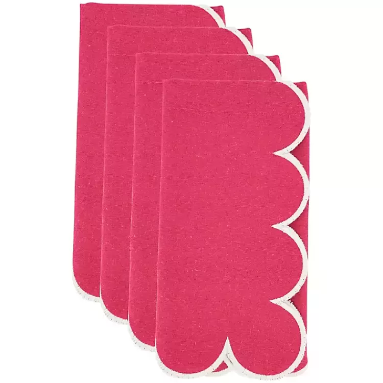 magenta_scalloped_edge_napkins_set_of__2.webp Magenta Scalloped Edge Napkins, Set of 4>Kirklands Home Sale