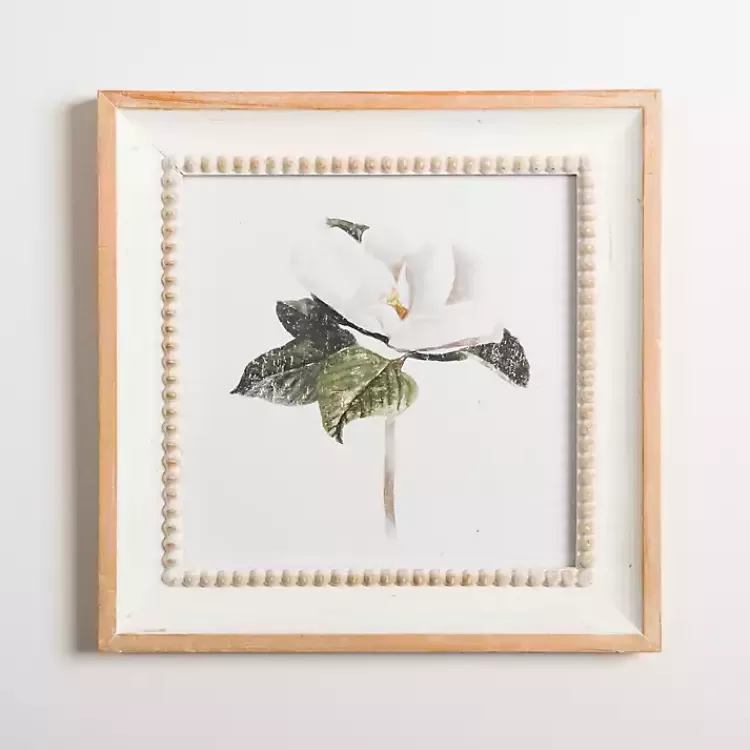 Magnolia Beaded Framed Art Print>Kirklands Home Best Sale